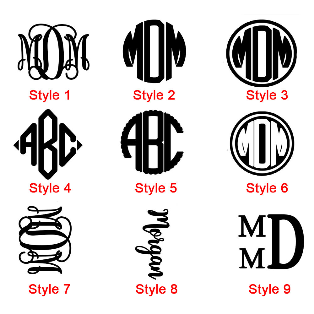 Monogram style chart