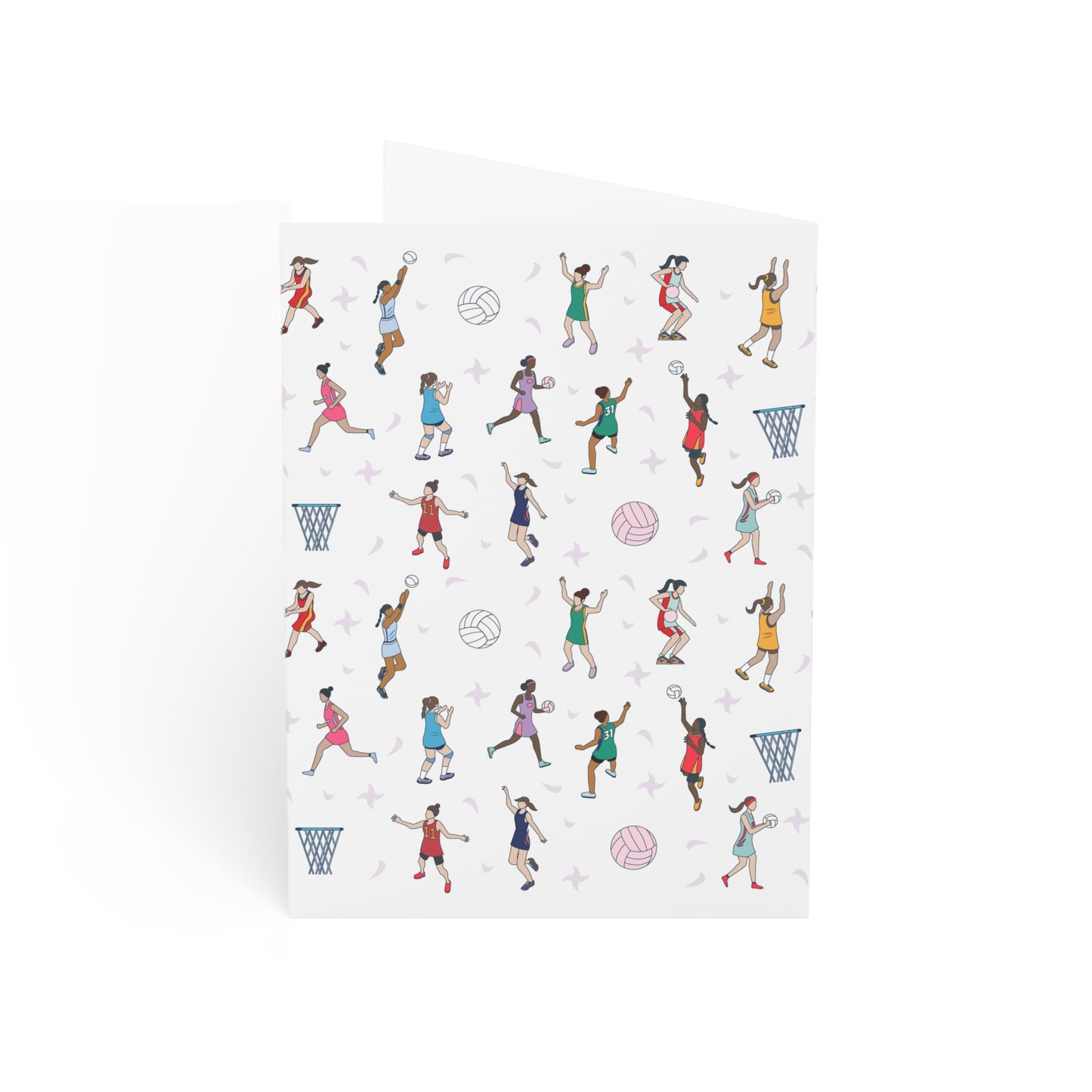 Netball Themed Greeting Cards (1, 10, 30, and 50pcs)