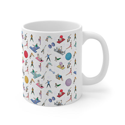 Pilates Inspired Print 11oz Ceramic Mug