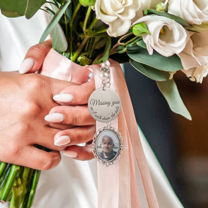 Customized Photo Charm for Bridal Bouquet