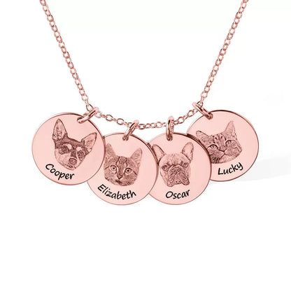 Custom Pet Portrait Necklace