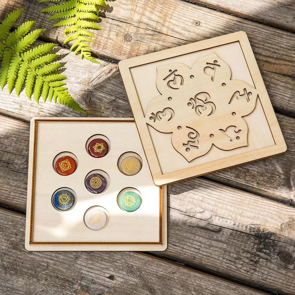Crystal Healing Yoga Set with 7 Gems