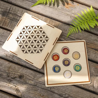 Crystal Healing Yoga Set with 7 Gems
