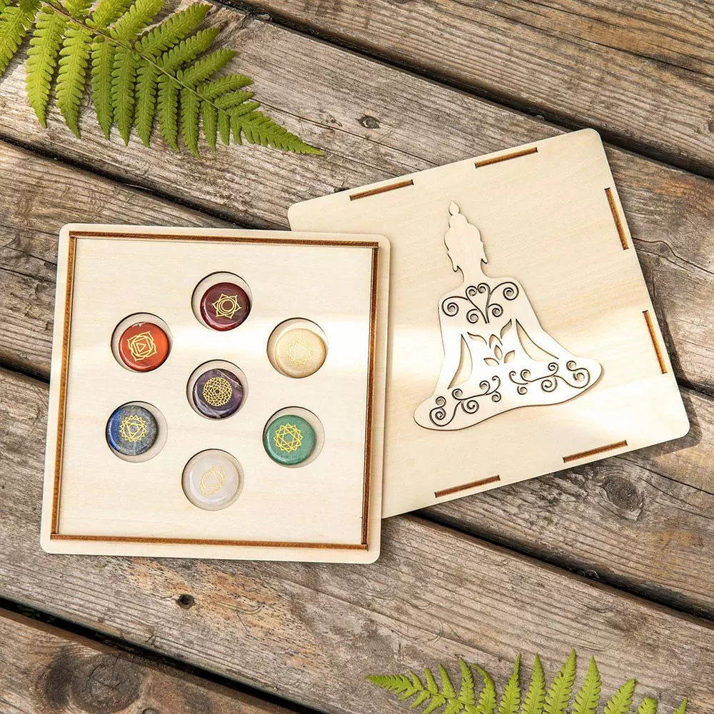 Crystal Healing Yoga Set with 7 Gems