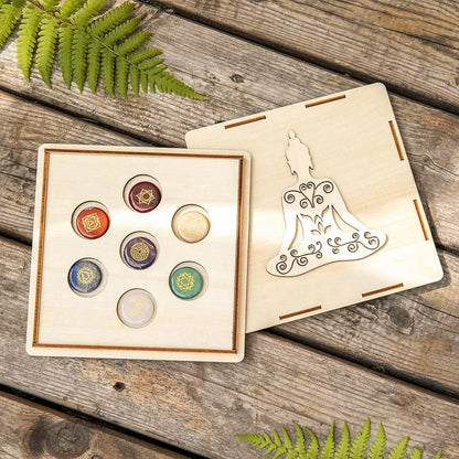 Crystal Healing Yoga Set with 7 Gems
