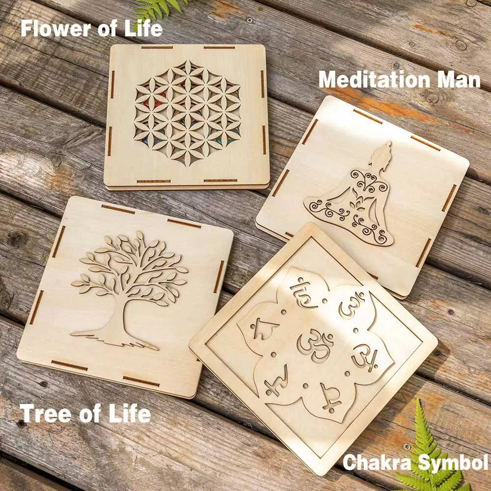 Crystal Healing Yoga Set with 7 Gems