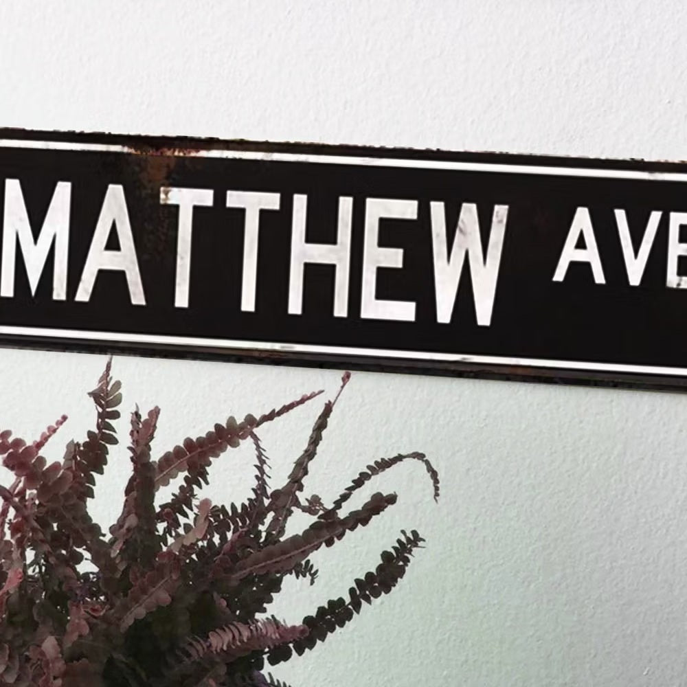 Personalized Rustic Street Sign