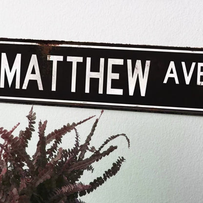 Personalized Rustic Street Sign