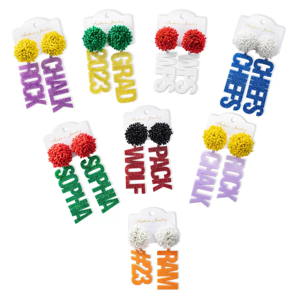 Custom Team Game Day Earrings