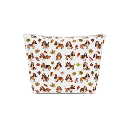 Cavalier King Charles Spaniel Print Cotton Cosmetic Bag/Makeup Organizer/Travel Pouch