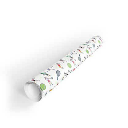 Tennis Print Gift Wrapping Paper Roll