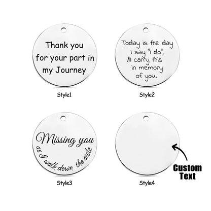 Customized Photo Charm for Bridal Bouquet