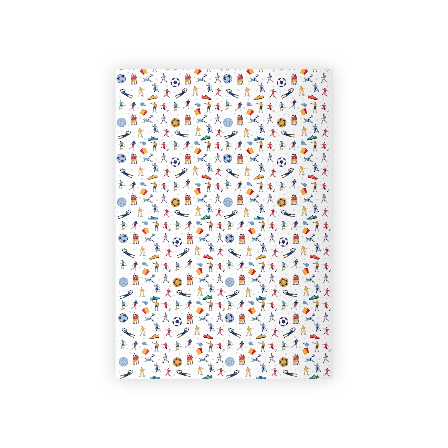 Football Soccer Print Gift Wrapping Paper Roll