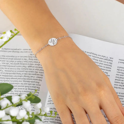 Personalized Name & Birth Flower Bracelet