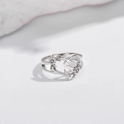 Custom Initial Heart Ring