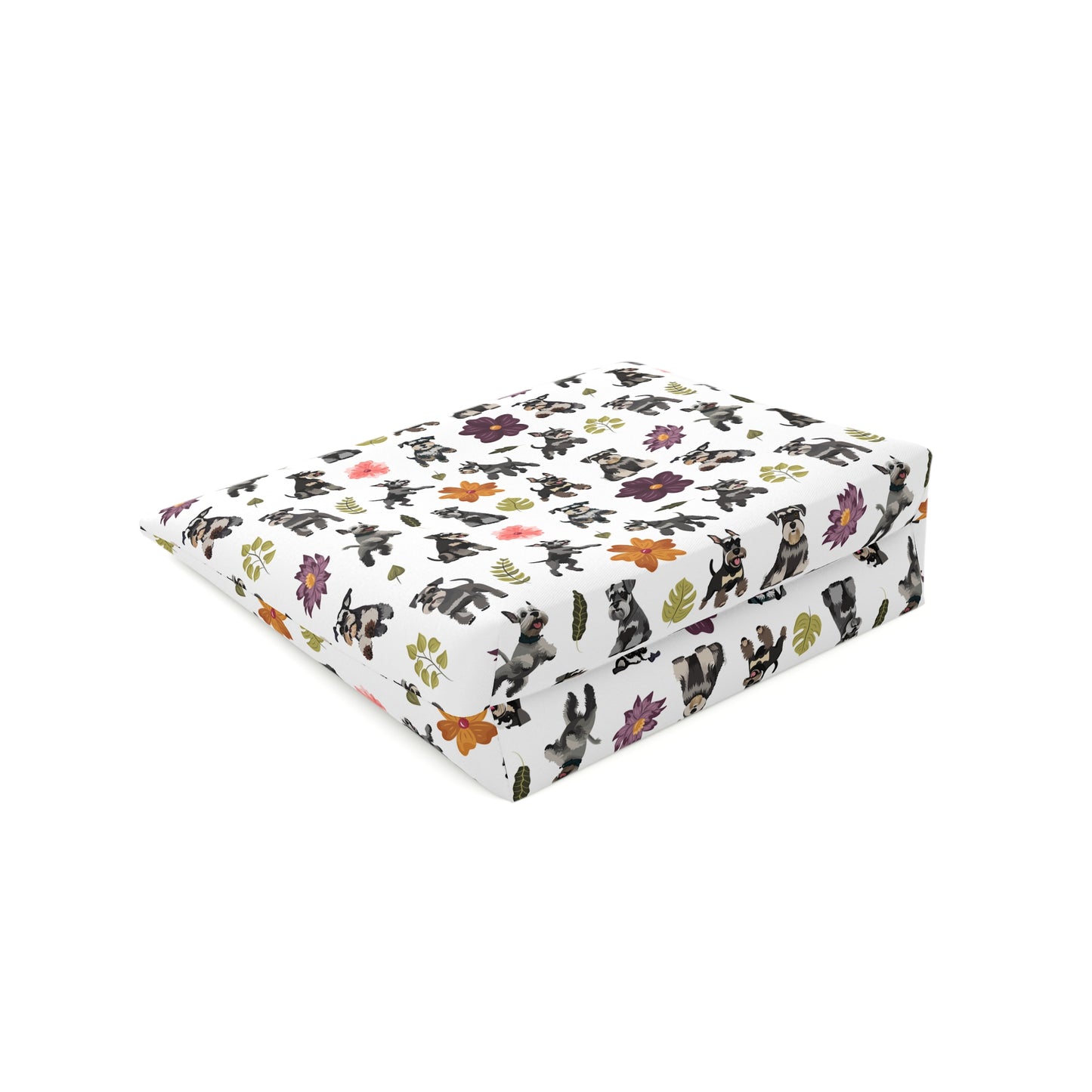 Schnauzer Print Cotton Cosmetic Bag/Makeup Organizer & Travel Pouch