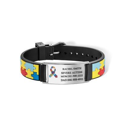 Personalized Autism Medical Alert Bracelet, photo 1