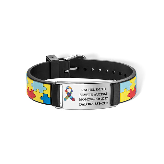 Personalized Autism Medical Alert Bracelet, photo 1