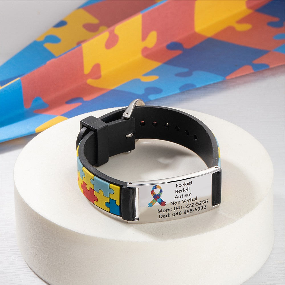 Personalized Autism Medical Alert Bracelet, photo 2