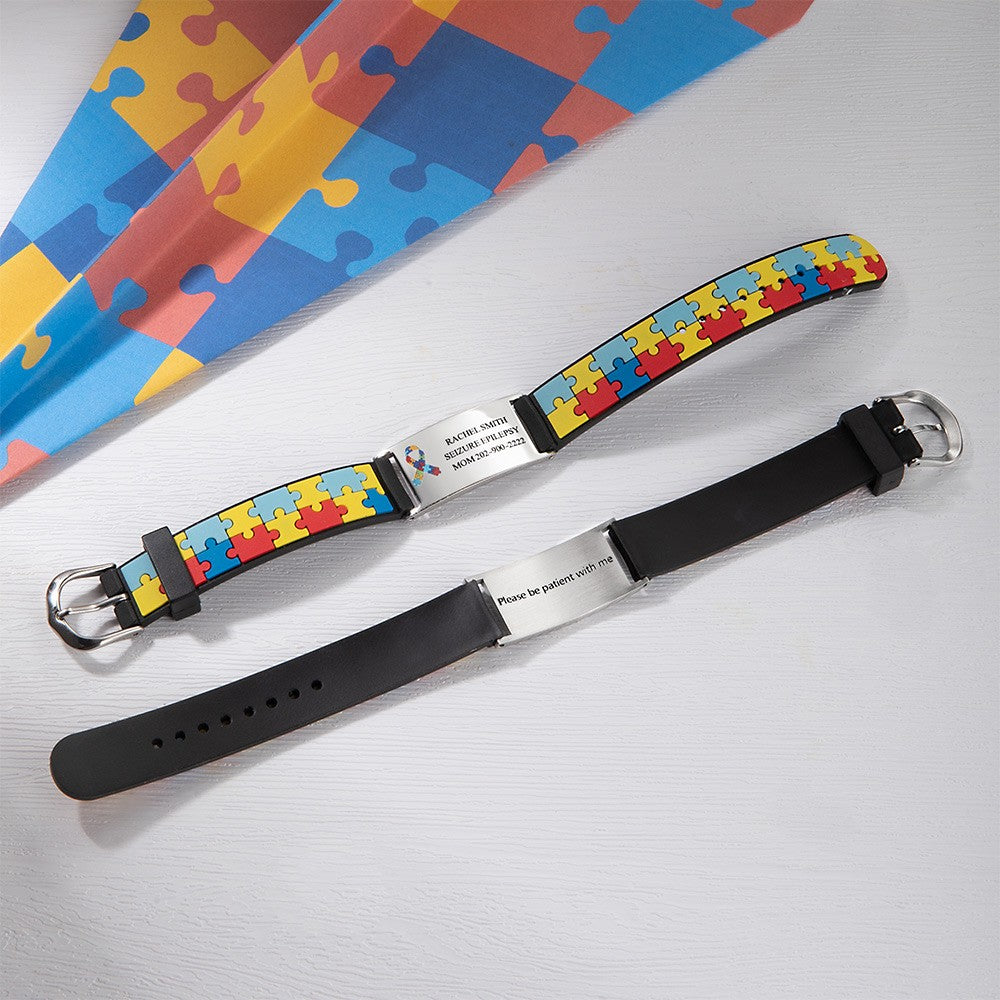 Personalized Autism Medical Alert Bracelet, photo 4