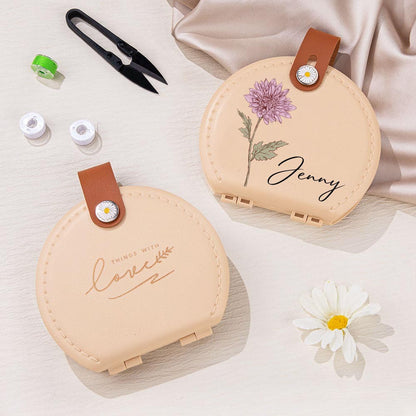 Personalized Birth Flower Sewing Kit with Name, photo 3