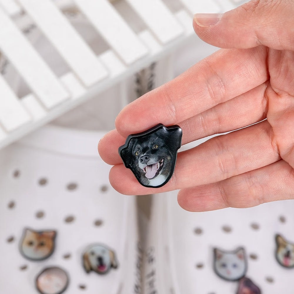 Custom Pet Portrait Crocs Charm