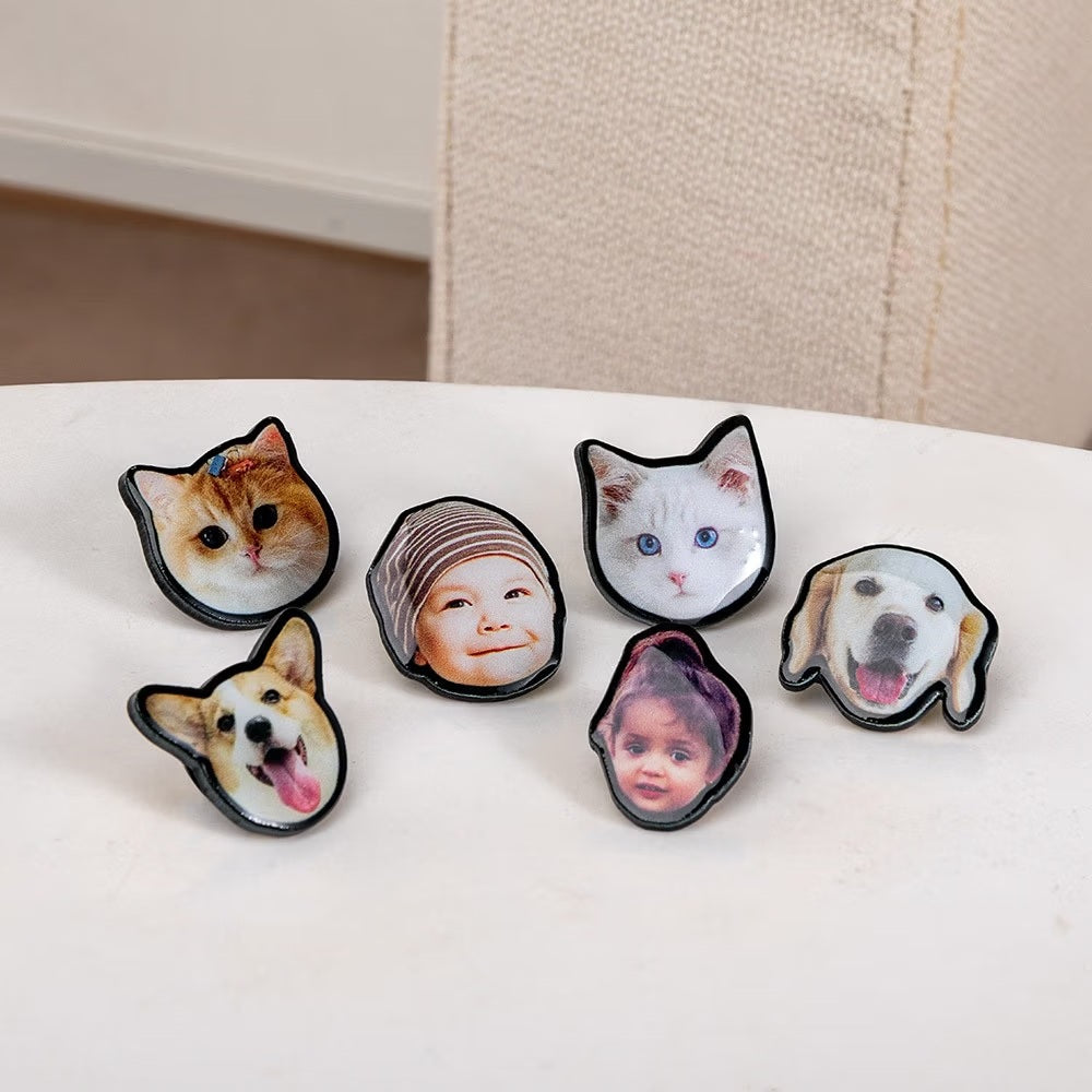 Custom Pet Portrait Crocs Charm