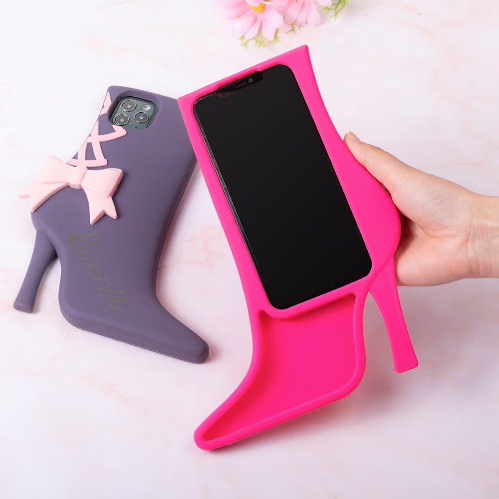 Custom High Hill Shoe Bow Phone Case