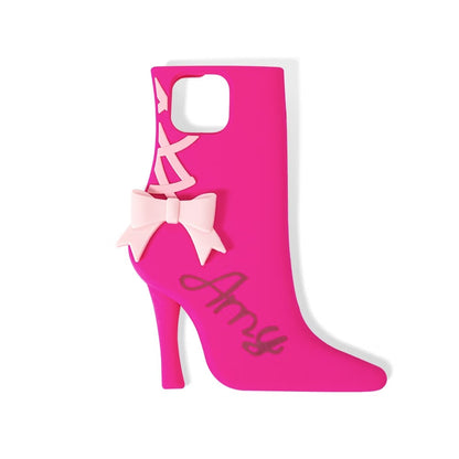 Custom High Hill Shoe Bow Phone Case