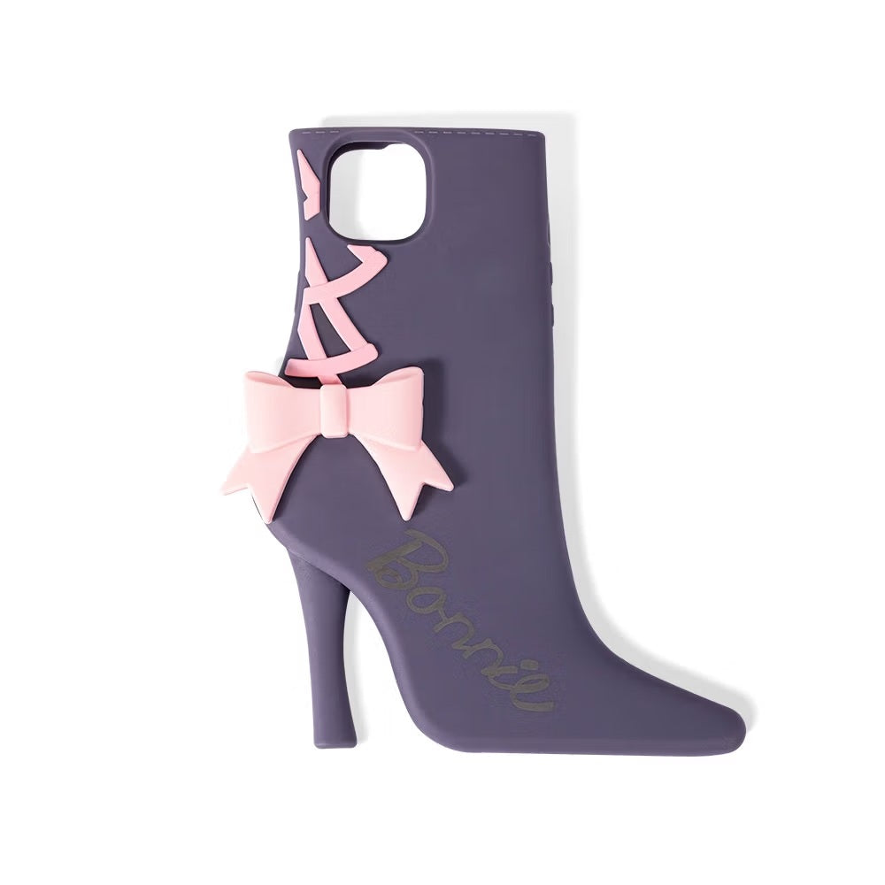 Custom High Hill Shoe Bow Phone Case
