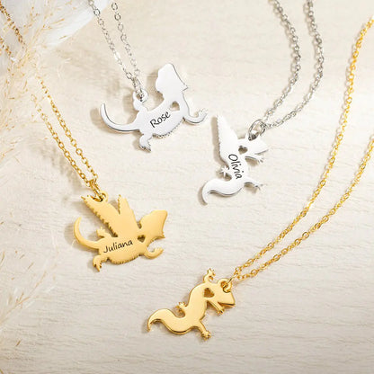 Personalized Bearded Dragon Necklace