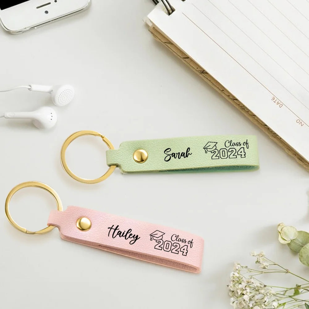 Personalized Name Graduation Keychain