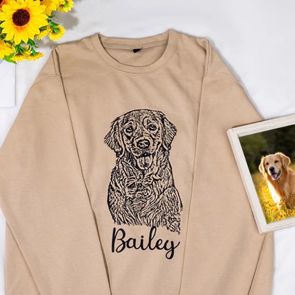Personalized Pet Portrait Sweatshirt