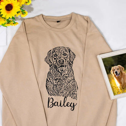 Personalized Pet Portrait Sweatshirt