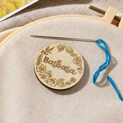Personalized Floral Magnetic Needle Minder