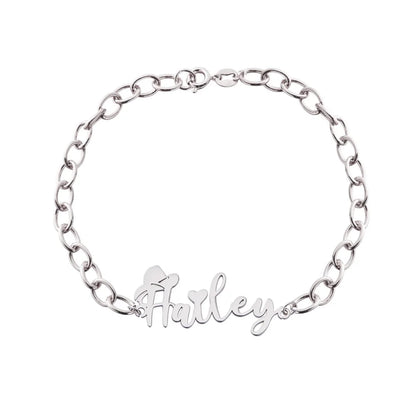 Cowboy Hat Bracelet with Custom Name and Birthstone