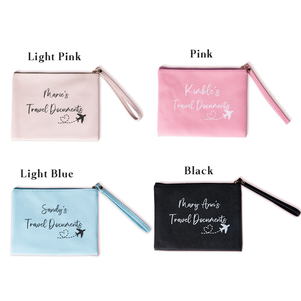 Personalized Airplane Travel Document Pouch with Family Name, photo 7