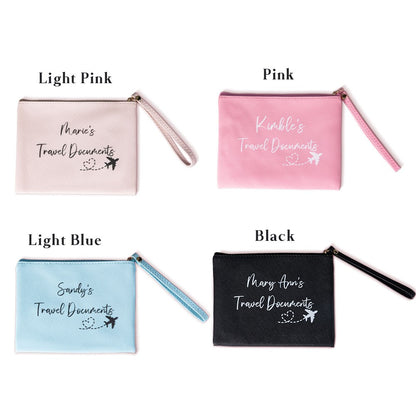 Personalized Airplane Travel Document Pouch with Family Name, photo 7