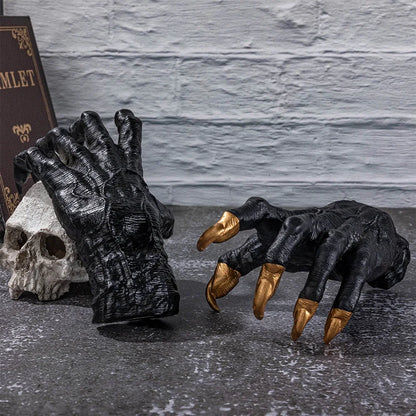 Witch's Demon Hand Wall Hanging Statues