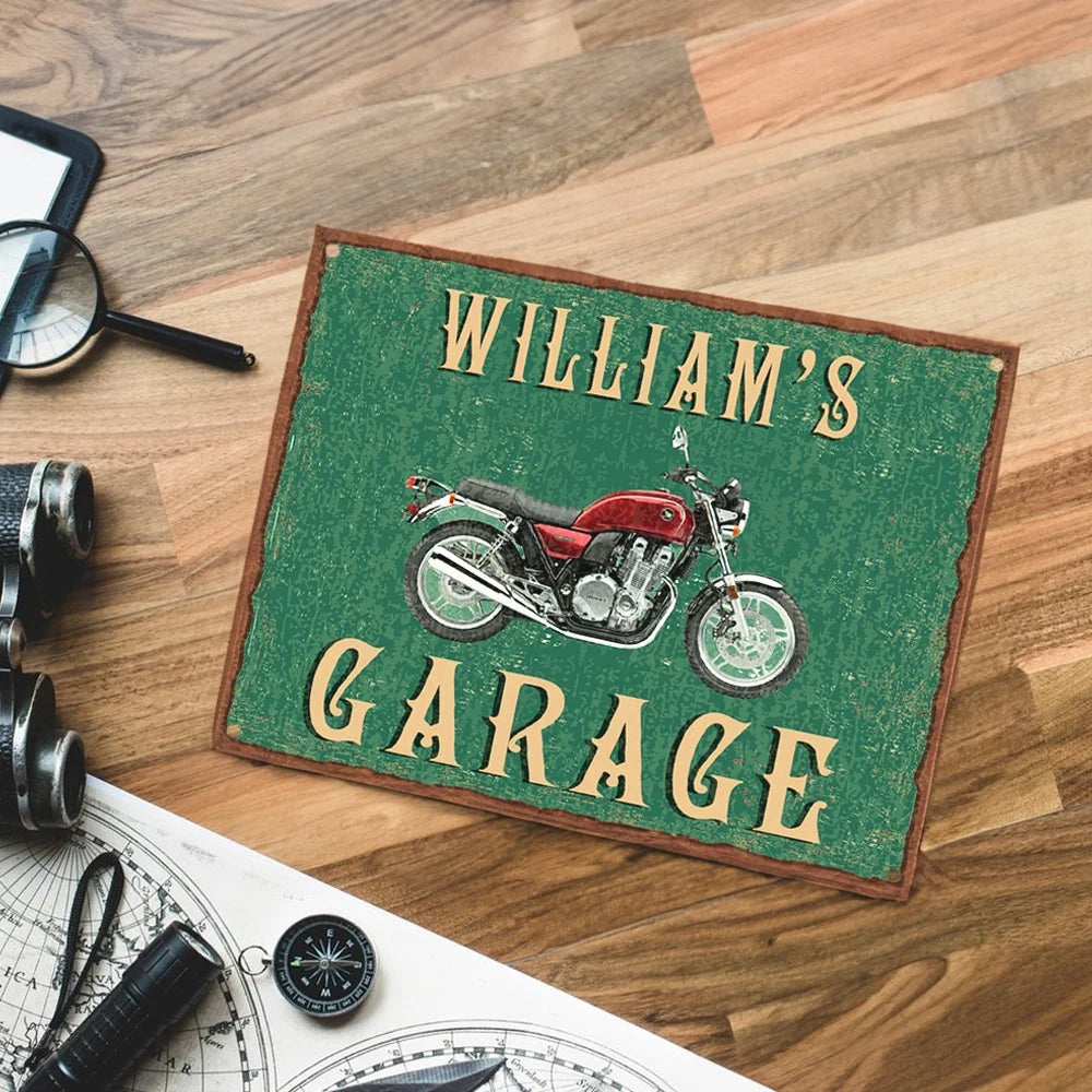 Personalized Garage Sign with Custom Name