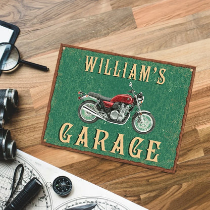Personalized Garage Sign with Custom Name