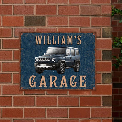 Personalized Garage Sign with Custom Name