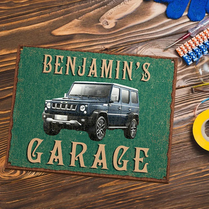 Personalized Garage Sign with Custom Name