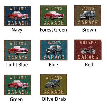 Personalized Garage Sign with Custom Name