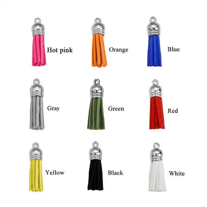 Set of 2 Personalized Volleyball Bag Tags with Tassel