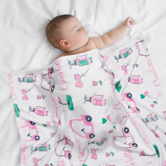 Personalized Golf Swaddle Blanket