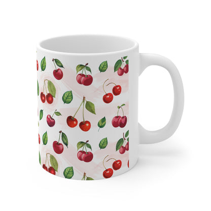 Cherry Watercolor Print 11oz Ceramic Mug