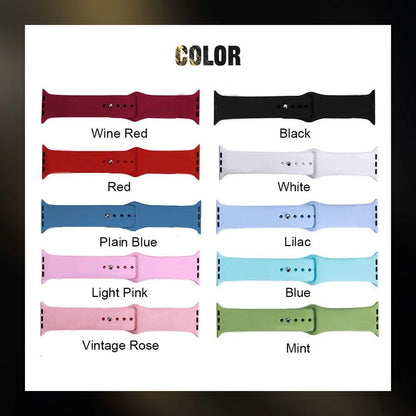 Engraved Medical Alert Silicone Smart Watch Band