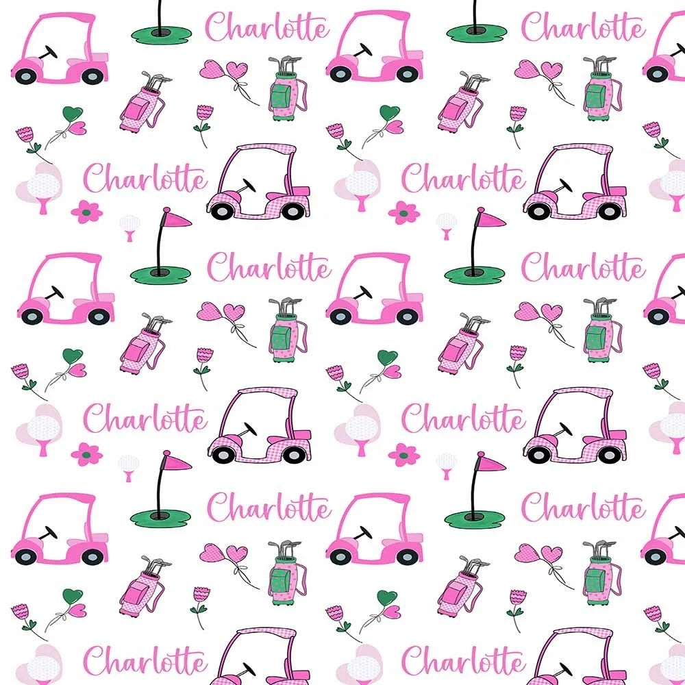 Personalized Golf Swaddle Blanket