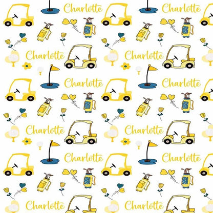 Personalized Golf Swaddle Blanket